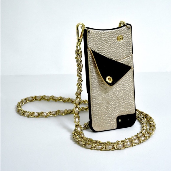 Nuckees Gold Vegan Leather Crossbody Wallet - Picture 4 of 7